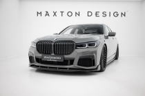 BMW 7 M-Sport G11 Facelift 2019-2022 Kolfiber Frontsplitter / Frontläpp + ABS Splitter Maxton Design